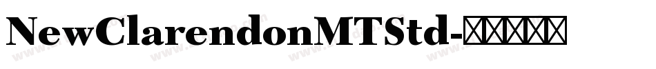 NewClarendonMTStd字体转换