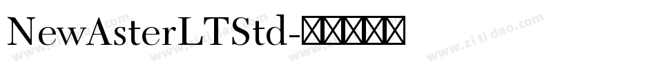 NewAsterLTStd字体转换