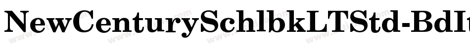 NewCenturySchlbkLTStd-BdIt字体转换