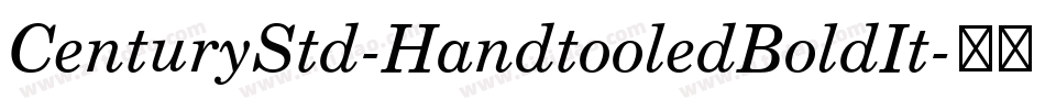 CenturyStd-HandtooledBoldIt字体转换