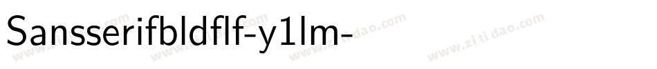Sansserifbldflf-y1lm字体转换