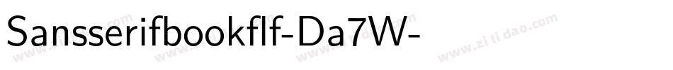 Sansserifbookflf-Da7W字体转换