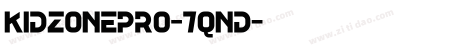 KidzonePro-7qnD字体转换