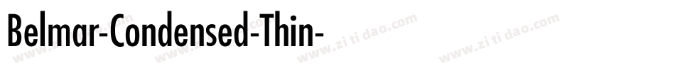 Belmar-Condensed-Thin字体转换