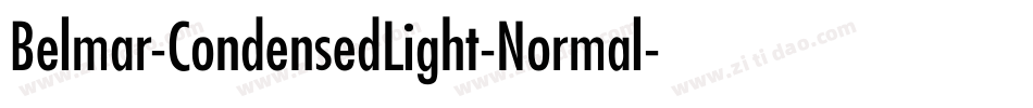 Belmar-CondensedLight-Normal字体转换
