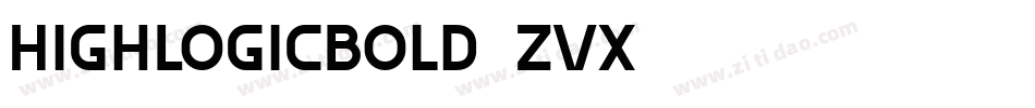HighLogicBold-6zvx字体转换