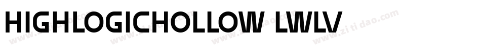 HighLogicHollow-lwlV字体转换 HighLogicHollow-lwlV字体转换
