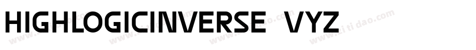 HighLogicInverse-1VYZ字体转换