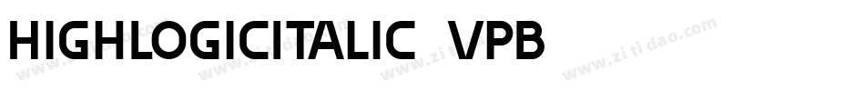 HighLogicItalic-9VpB字体转换