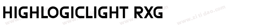 HighLogicLight-Rxg3字体转换
