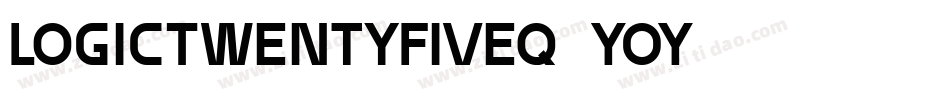 LogicTwentyFiveQ-6YOY字体转换