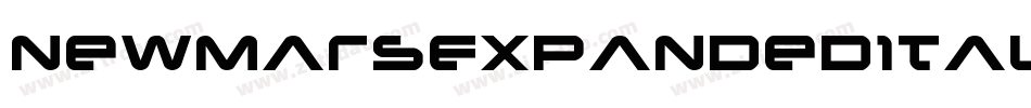 NewMarsExpandedItalic-Y438字体转换 NewMarsExpandedItalic-Y438字体转换