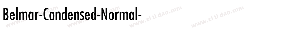 Belmar-Condensed-Normal字体转换