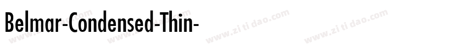 Belmar-Condensed-Thin字体转换