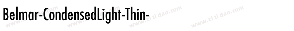 Belmar-CondensedLight-Thin字体转换