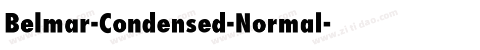 Belmar-Condensed-Normal字体转换