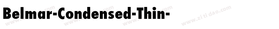Belmar-Condensed-Thin字体转换