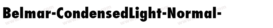 Belmar-CondensedLight-Normal字体转换