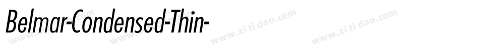 Belmar-Condensed-Thin字体转换