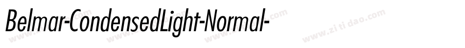 Belmar-CondensedLight-Normal字体转换