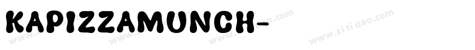 KAPizzaMunch字体转换