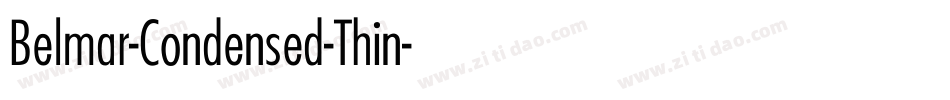 Belmar-Condensed-Thin字体转换