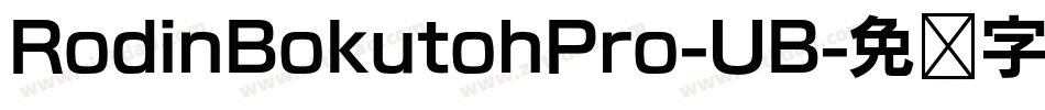 RodinBokutohPro-UB字体转换