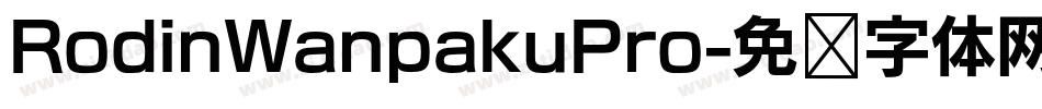 RodinWanpakuPro字体转换