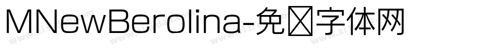 MNewBerolina字体转换
