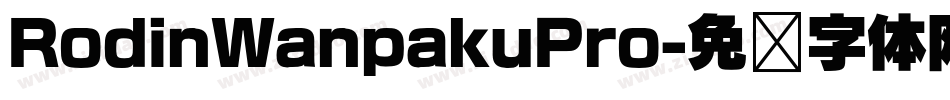 RodinWanpakuPro字体转换