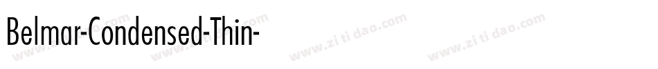 Belmar-Condensed-Thin字体转换