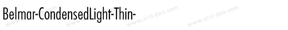 Belmar-CondensedLight-Thin字体转换