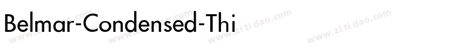 Belmar-Condensed-Thin字体转换
