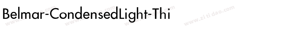 Belmar-CondensedLight-Thin字体转换