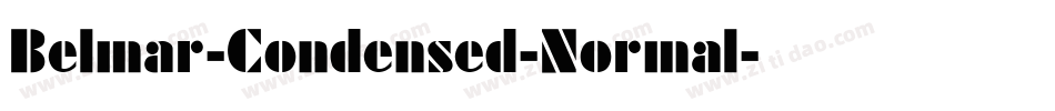 Belmar-Condensed-Normal字体转换