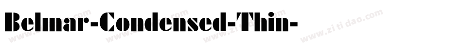 Belmar-Condensed-Thin字体转换