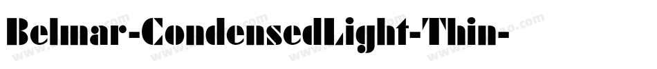 Belmar-CondensedLight-Thin字体转换