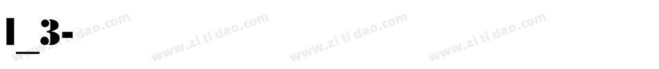 l_3字体转换