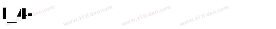 l_4字体转换