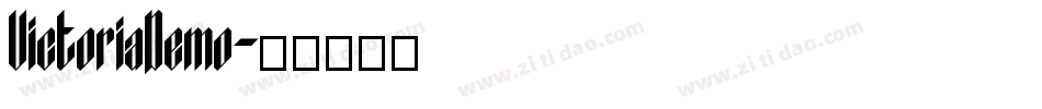 VictoriaDemo字体转换