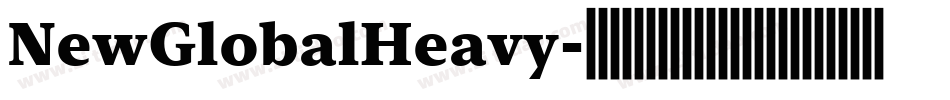NewGlobalHeavy字体转换