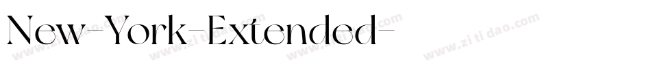 New-York-Extended字体转换