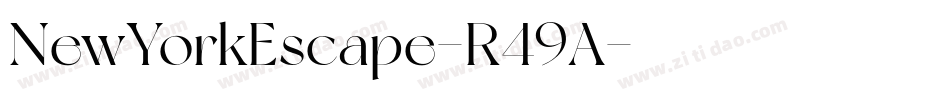 NewYorkEscape-R49A字体转换