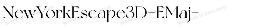 NewYorkEscape3D-EMaj字体转换