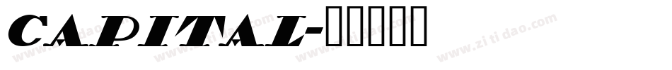 Capital字体转换