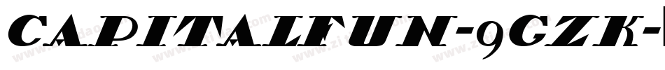 CapitalFun-9GzK字体转换
