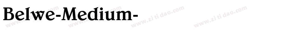 Belwe-Medium字体转换