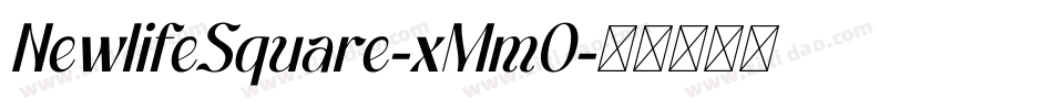 NewlifeSquare-xMmO字体转换