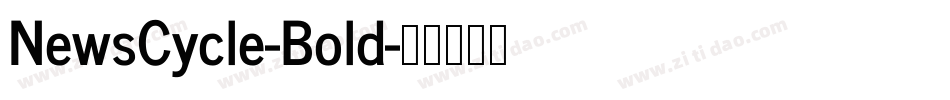 NewsCycle-Bold字体转换