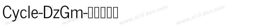 Cycle-DzGm字体转换